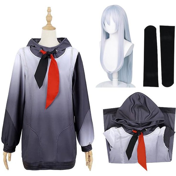 Kostium Cosplay Yoisaki Kanade Peruka Anime Project Sekai Colorful Stage! Yoisaki Kanade Cosplay Impreza Halloween Dla Kobiet DziewcząT M Gray-image