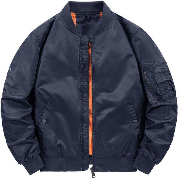 Chaqueta De Tipo Duro Para OtoñO E Invierno Chaqueta De Piloto Ma1 De La Fuerza AéRea Chaqueta De Vuelo Para Hombre Xxxl-image