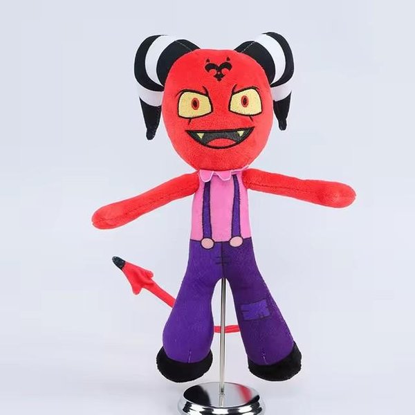 30 Cm Urocza Helluva Boss Asmodeus Loona Stolas Pluszowa Zabawka Postać Z Anime KreskóWki Wypchana Lalka MięKka Pluszowa Dla FanóW Prezenty Dla Dzieci 30CM Red-image