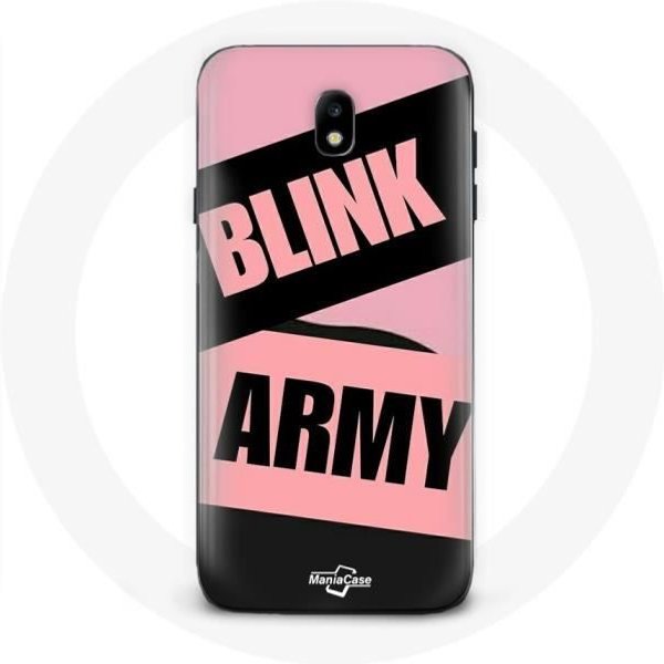 Coque Maniacase Pour Pour Samsung Galaxy J7 2017 BTS Army Et Blackpink Blink Rose Noir - Negro-image