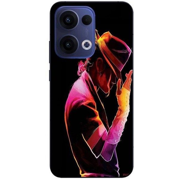 Coque De TéLéPhone - Maniacase - Oppo Reno 13 5G - Michael Jackson - Silicone - Souple Negro-image