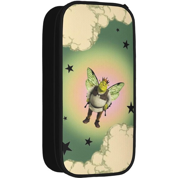 Pojemny PióRnik S-Shreks KreskóWkowy Merch Dwupoziomowy PióRnik Damska Kosmetyczka Niesamowity Prezent (As The Picture,L)-image