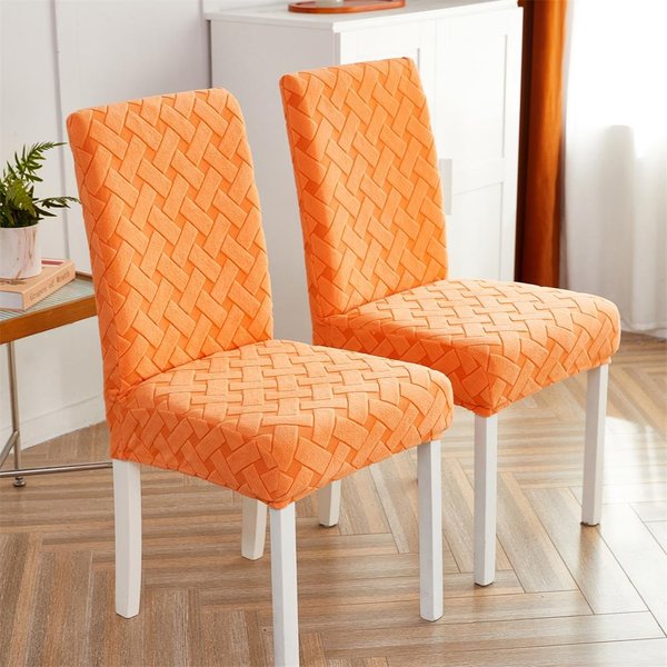 Funda Para Silla De Comedor De 1 Pieza, Funda EláStica De Jacquard Para Silla De Comedor, Funda EláStica De Licra Para Silla De Cocina 1Pc-image