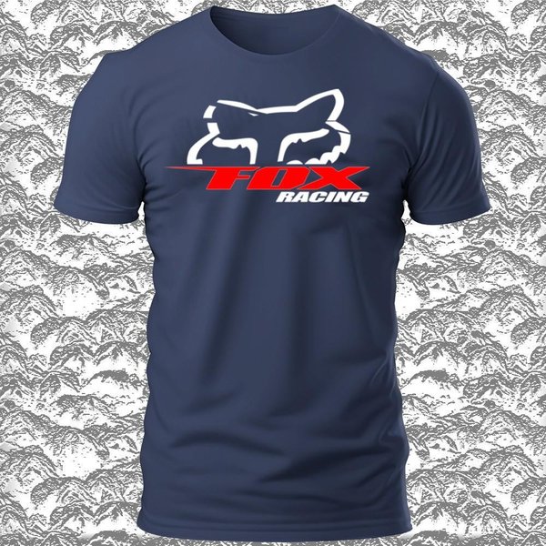 Nowa Koszulka Z Zabawnym Logo Fox Racing Shox Rozmiar S-5XL Koszulka USA Unisex M Gray-image