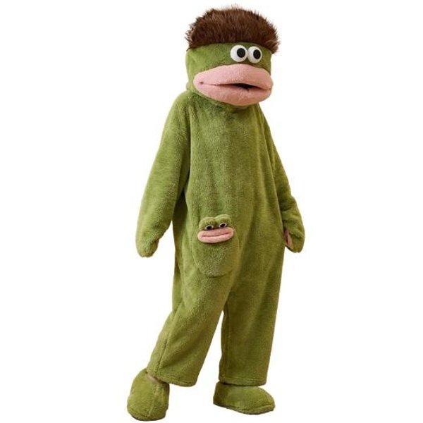 Mono Big Mouth Pijama Unisex Divertido Invierno Acogedor Con Capucha De Forro Polar Ultra Suave De Felpa Una Pieza Ropa De Casa XL-image