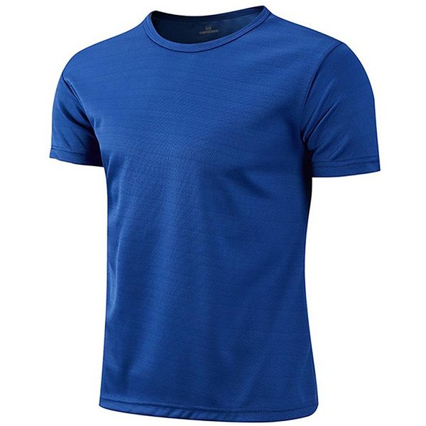 Camiseta Deportiva Ligera Y Transpirable De Verano Para Hombre, De Secado RáPido, Con Cuello Redondo, Manga Corta Y Color Liso, CóModa. Xxxxl-image