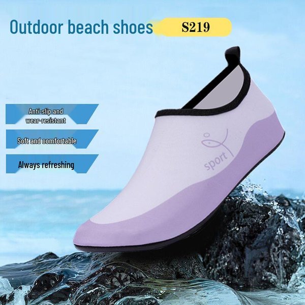 Zapatos De Playa Antideslizantes De Secado RáPido Para Nadar, Bucear, Hacer Snorkel - Zapatos De Agua De Suela Blanda Para Hombres Y Mujeres XXL (42-43) Gray-image