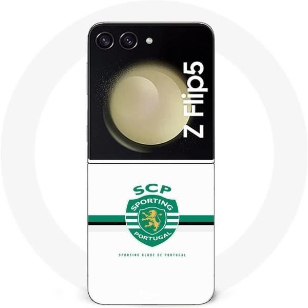 Funda - Samsung - Galaxy Z Flip5 - Flexible - Sporting Portugal - Blanco Blanco-image