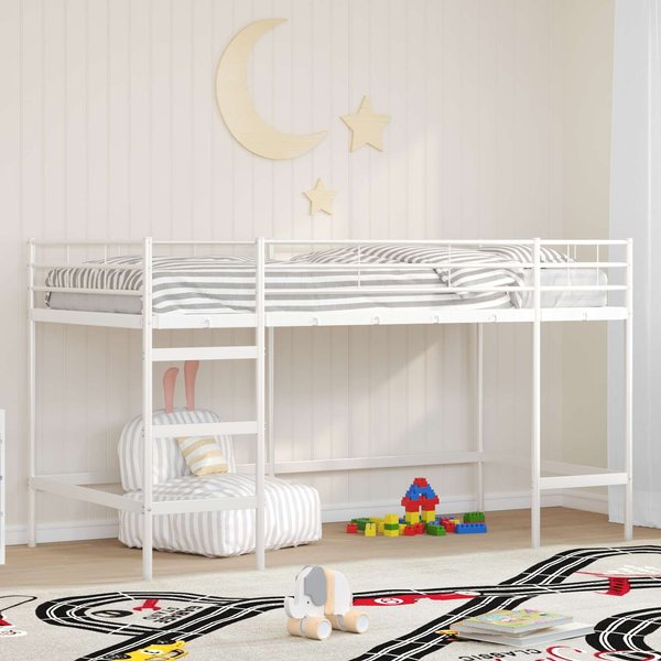 Litera Alta Blanca Para NiñOs 90 X 200 Cm Acero-image