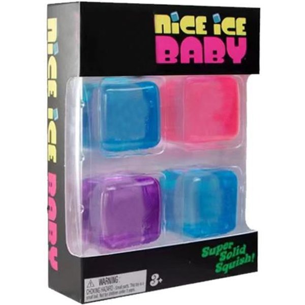 Nuevo Set De 4 Cubos Fidget NeeDoh Nice Ice Baby SúPer SóLidos Juguetes Sensoriales Blandos Juguetes De Apretar No TóXicos Para Tdah Y Autismo Regalo Pink-image