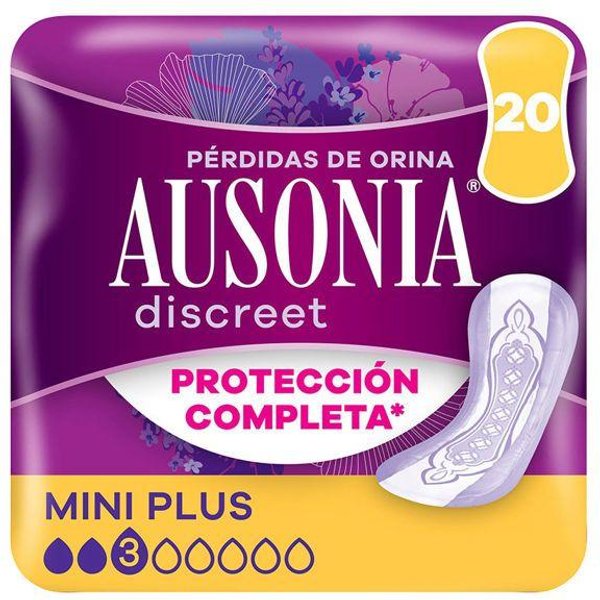 Compresas Compresas De Incontinencia Ausonia Discreet Mini Plus 20 Unidades-image