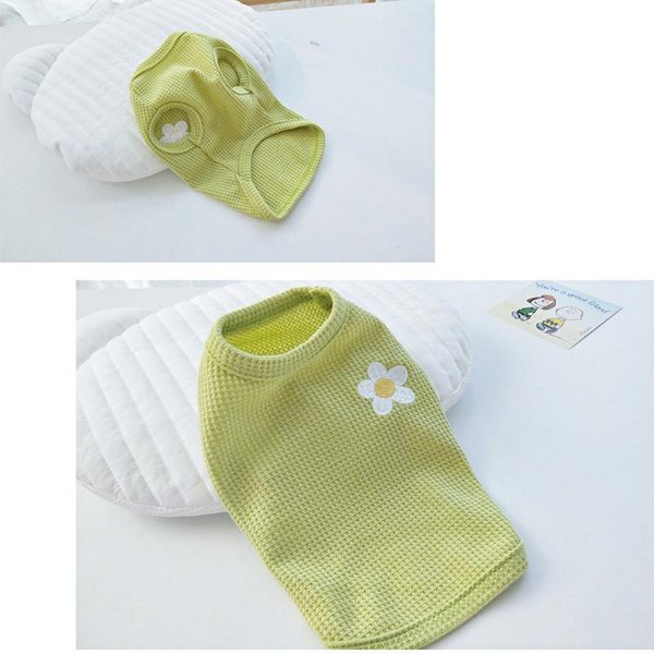 Chaleco Waffle Para Mascotas Ropa Inferior De Flores Lindas Ropa Para Perros Ropa Para Perros Ropa Para Gatos Ropa De Dos Patas Mediana Y PequeñA Teddy Verano XL-image