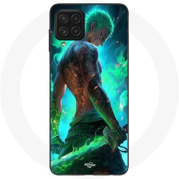 Funda Maniacase Para Samsung Galaxy A22 4G One Piece Zoro 3D Manga Anime Fanart-image