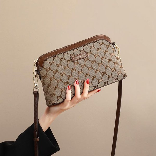 Bolsa De Regalo Para Mujer Nueva Primavera Y Verano Bolso PequeñO Bolso Cruzado Bolso Para TeléFono MóVil Bolso Para Madre De Mediana Edad Bolso Para Mujer Gray-image