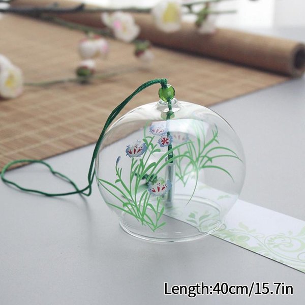 Campana De Viento Japonesa De Cristal, Campana De Viento, MúSica De Viento, Adorno Colgante Para JardíN, Paisaje De JardíN, Campana De Viento Japonesa, DecoracióN Para Exteriores-image