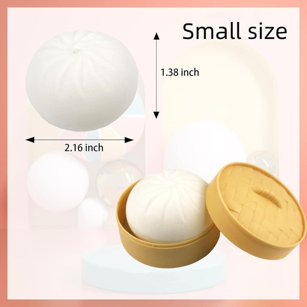 Zabawki Kolorowe PierożKi Squishy PiłEczki Antystresowe Fidget Sensoryczne Symulacja Jedzenia Squishies BułKa Z Parowarem Kulka Z Ciastoliny Do ŚCiskania Prezent Prezenty-image