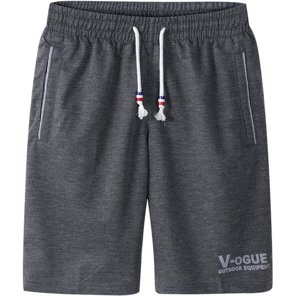 Pantalones Cortos Para Hombre, Finos, Informales, Deportivos, De Verano, Pantalones De Cinco Puntos, Pantalones Sueltos De Playa, Calzones, Pantalones Para Hombre M Gris Oscuro-image