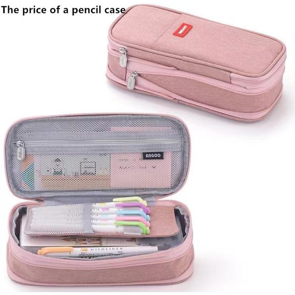 Estuche De Gran Capacidad Para LáPices, PapeleríA, úTiles Escolares, Estuches Para LáPices, Bolsa De Almacenamiento Para Escritorio De Oficina, Estuche Para LáPices Para Estudiantes Y NiñOs, Caja-image