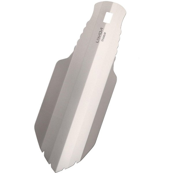 Lixada Titanium Garden Hand Shovel Outdoor Camping Piesze Wycieczki Plecakiem Kielnia Shovel-image