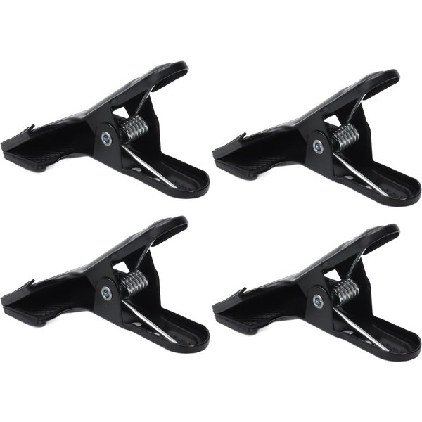 4 Piezas CarpinteríA Pinza A Resistente Antideslizante Metal Boca Ancha Pinzas De Resorte Para Fondos De FotografíA-image