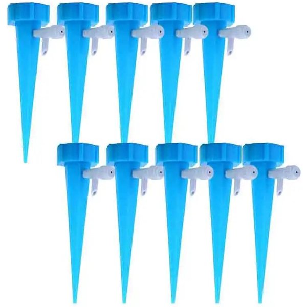 Automatyczny System Nawadniania Kropelkowego SamonawadniająCy Kolec Do RośLin Kwiatowych OgróD Szklarniowy Regulowane Automatyczne UrząDzenie Do Kroplownika Wody Blue-8Pcs Blue-image