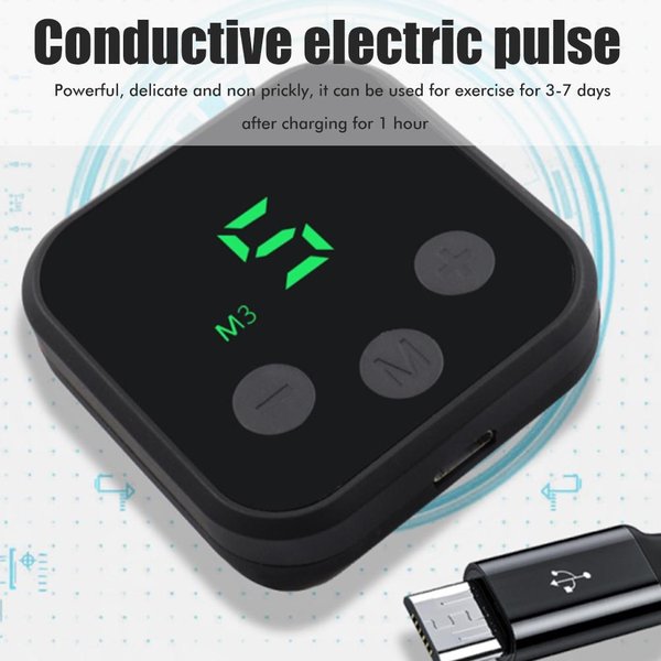 CinturóN Adelgazante Abdominal EMS Para El Cuerpo Banda Para La Cintura Estimulador EléCtrico De MúSculos Abdominales Entrenador De Abdominales Hogar-image