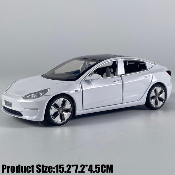 1:32 Model 3 Luksusowy Sedan ŚRedniej WielkośCi Metalowy Odlew Diecast Model Samochodu Dekoracja Biurkowa Kolekcjonerski Ornament ŚWiąTeczny Prezent Dla Przyjaciela Gray-image