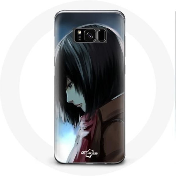 Funda Para Samsung Galaxy S8 Mikasa Ackerman Ataque A Los Titanes Manga Anime-image