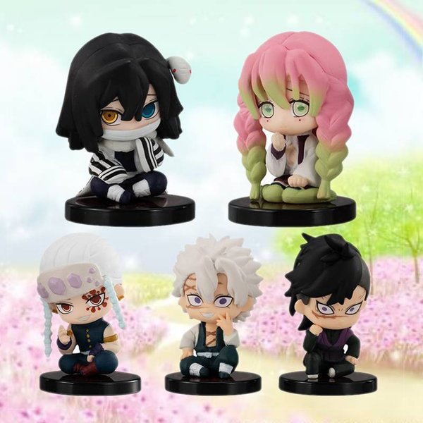 Oficjalna Figurka Anime Demon Slayer Wysokiej JakośCi Model Postaci Wersja Q Kolekcjonerska Statua PVC Prezent Dla FanóW-image