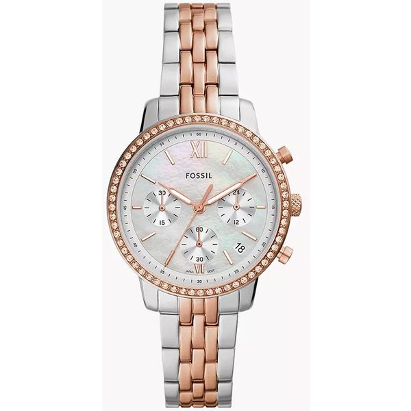 Reloj De Cuarzo Fossil Neutra CronóGrafo Para Mujer ES5279 Bronce-image
