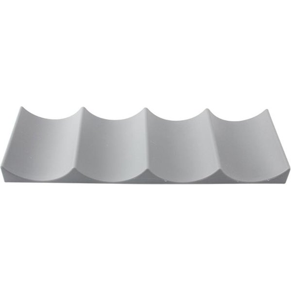 Almacenamiento De Encimera Botellero De Arco Medio Apilable Soporte Exhibidor Para Botellas Para Cocina Despensa Armario Refrigerador Gray-image