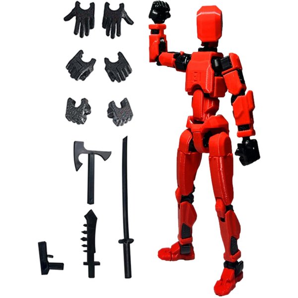 1 Szt. 13 Przegubowa Figura Ruchoma Manekin Lalka Do Samodzielnego MontażU Zabawka Drukowana W 3D Figurka Akcji Manekin Do Animacji Poklatkowej-image