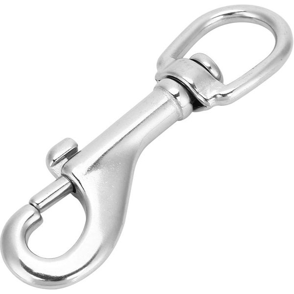 Gancho Giratorio De Acero Inoxidable 316 Con Ojo Cierre De MosquetóN Para Correas Bolsos Buceo (92Mm)-image