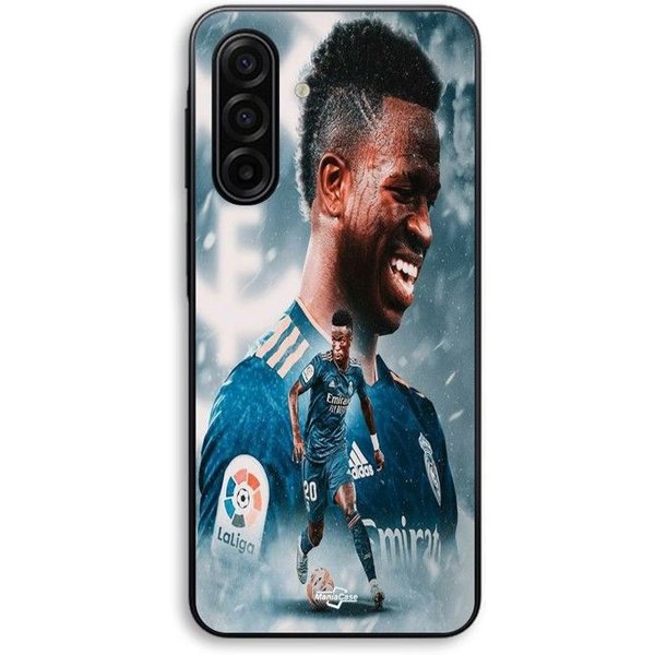 Etui Dla Samsung Galaxy A17 Vinicius JR Real Madryt Niebieskie Tapeta Maniacase-image