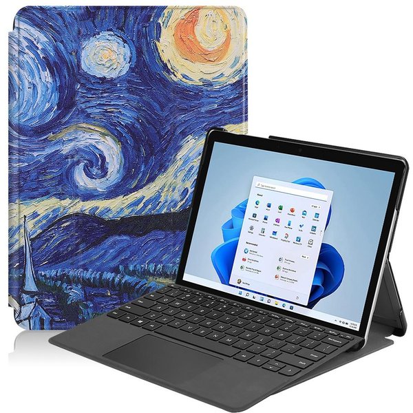 Etui Do Microsoft Surface Go 4 3 2 GO4 GO3 GO2 10,5 Cala 10,5 Stojak SkóRa PU NapięCie Przedni Uchwyt Pokrowiec Na Tablet Z Miejscem Na PióRo Surface Go2 10.5Inch-image