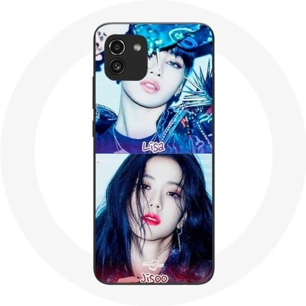 Funda Para Samsung Galaxy A03 - Maniacase - K-Pop - Silicona Negra - Flexible - Chicas Negro-image