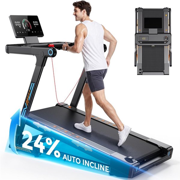 Caminadora FT71 InclinacióN 0–24% Velocidad 1–16 Km/H Motor De 3,5 HP Peso MáXimo De Usuario 150 Kg Negro-image