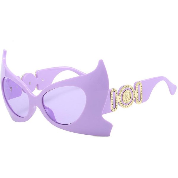 Luksusowe Designerskie Oversize Okulary PrzeciwsłOneczne Demon Nietoperz Kobiety MężCzyźNi Vintage Punk Moda Okulary SłOneczne Okulary Z GłOwami KróW As The Photo-image