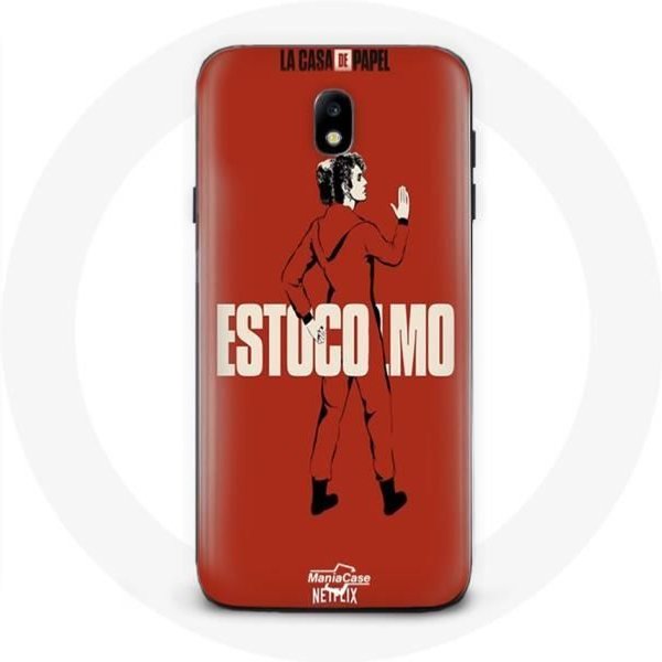 Funda Para Samsung Galaxy J7 2017 Edge La Casa De Papel Estocolmo Dibujo-image