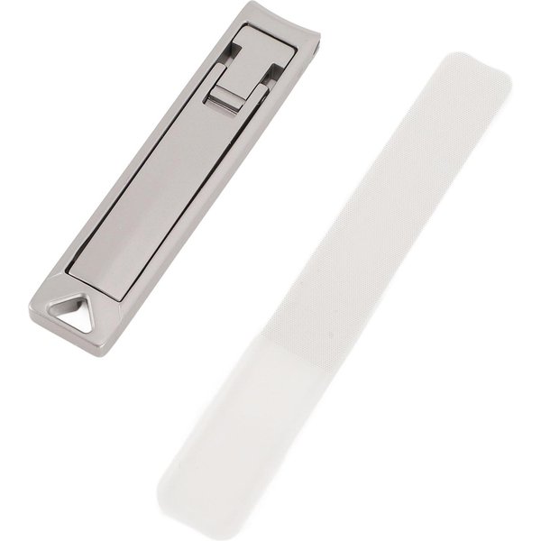 CortauñAs Plegable Acero Inoxidable PortáTil Ultra Delgado De Bolsillo Recortador De UñAs De Los Dedos Herramientas De Manicura White-image