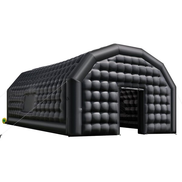 Discoteca Inflable, Carpa De Fiesta Inflable De 8 X 6 X 4 M Con Soplador De 1100W Y Bolsa De Arena, Discoteca Inflable Ventilada Con 2 Ventanas, Casa Cubo De Aire Para-image