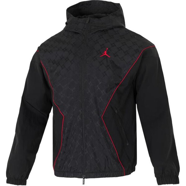Jordan Brooklyn Kurtki MęSkie Czarne Z Kapturem Umiarkowane Inne HV0555-010 M Black-image