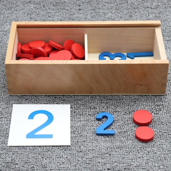 Dzieci Drewniane Montessori Karty Poznawcze Liczenie Liczb Matematyka Gra Edukacyjne Zabawki Dla Dzieci Wczesne DziecińStwo Przedszkole Szkolenie-image