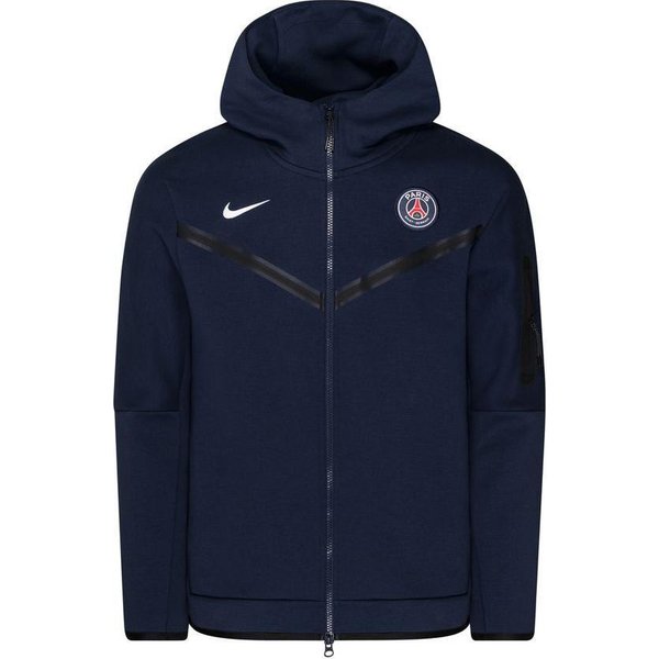 Sudadera Con Capucha Nike Sportswear Tech Fleece Con Cremallera Completa PSG Azul Medianoche Hombre Streetwear DM2887-410 L Black-image