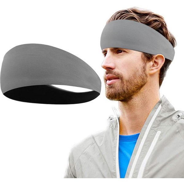 Opaska Sportowa Opaska Do WłOsóW Opaska Do WłOsóW AntypośLizgowa Opaska Do WłOsóW Elastyczna Opaska Do WłOsóW Opaska Sportowa 1PC Czarny-image