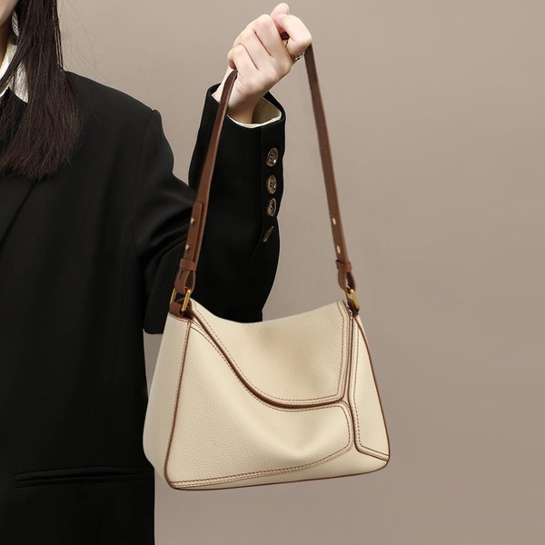 Bolso Para Mujer Bolso Cubo Bolso Cruzado Primavera Verano Cuero Premium Alta Capacidad Bolso De Hombro Black-image