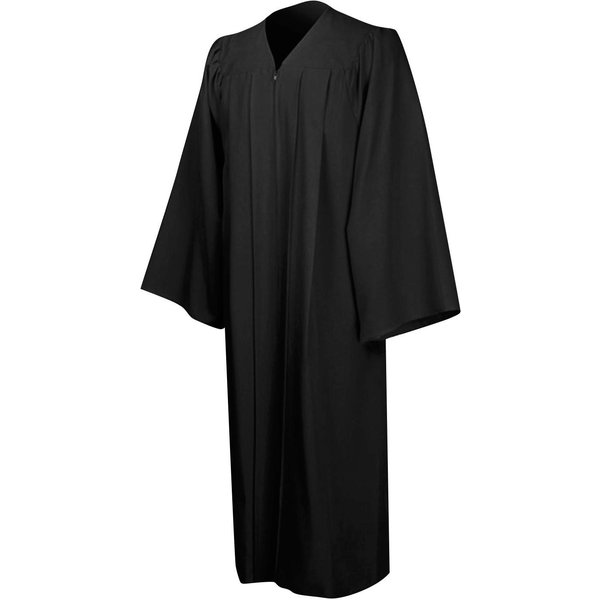 Szaty ChóRowe Unisex Do KośCiołA, Chrztu, Konfirmacji, Togi Na UkońCzenie SzkołY, Pastora I SęDzióW XS Czarny-image