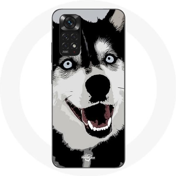 Funda - Husky Siberiano - Redmi Note 11 Pro 5G - Flexible - Blanco - Azul Azul-image