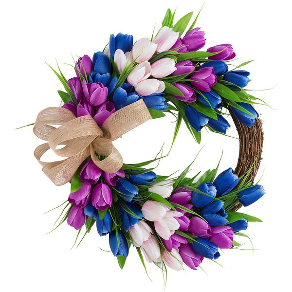 Corona Artificial Colgante Para Puerta Principal Pared ÁRbol Fiesta Escaparate DecoracióN-image