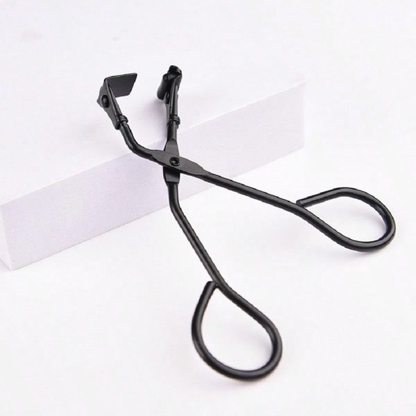 Rizador De PestañAs De Acero Inoxidable Mini PortáTil Rizador De PestañAs Inferiores Rizador De PestañAs Segmentado Pinza Moldeadora De PestañAs Herramientas De Maquillaje Negro-image